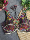 Rk Blouse Heavy Italian Silk With Gamthi & Shell Lace Pattern Blouse Wholesale Kurti In India